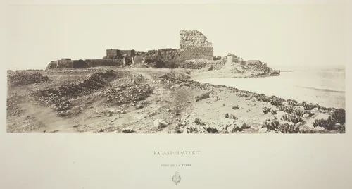 Kalatt-El-Athlit, Côté de la Terre by Louis de Clercq, photograph, 1855-1865