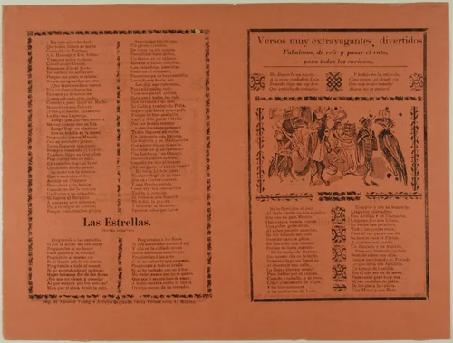 Versos muy extravagantes (Very Extravagant Verses) by José Guadalupe Posada, print, 1871-1913