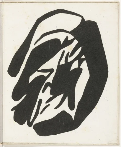 Plate (folio 36) from Cinéma calendrier du coeur abstrait, maisons (Cinema Calendar of the Abstract Heart, Houses) by Jean Arp, illustrated book, 1920