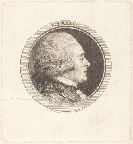 P.J. Marco by Augustin de Saint-Aubin
Charles-Nicolas Cochin II, print, 1784