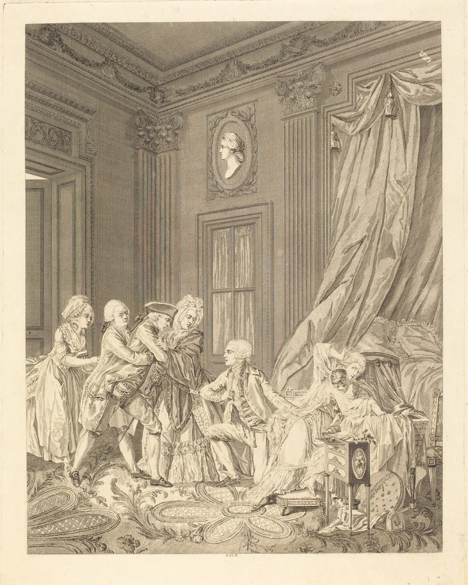 Le seducteur by Nicolas Lavreince, print, 1700-1799