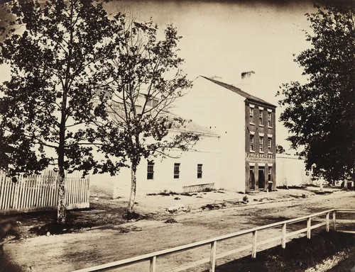 Slave Pen, Alexandria, Virginia by Alexander Gardner, photograph, 1862