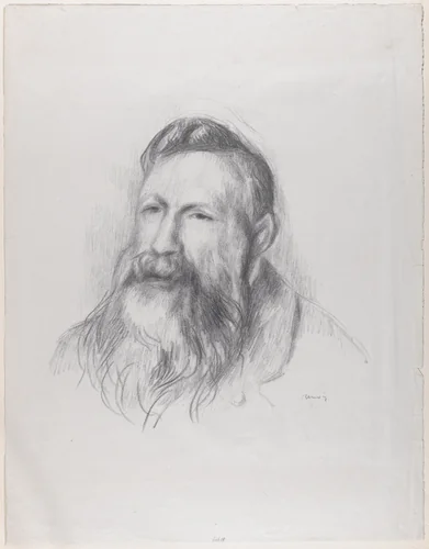 Auguste Rodin by Auguste Renoir, print, 1900