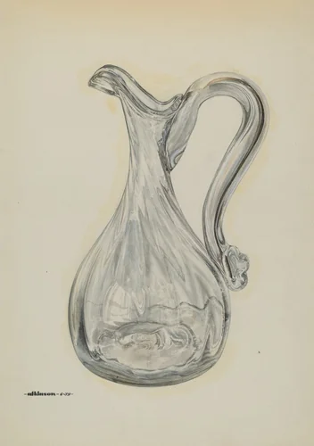 Vinegar Cruet by Ralph Atkinson, index of american design, 1939