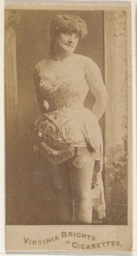 From the Actors and Actresses series (N45, Type 5) for Virginia Brights Cigarettes by Allen & Ginter, photograph, 1885-1891