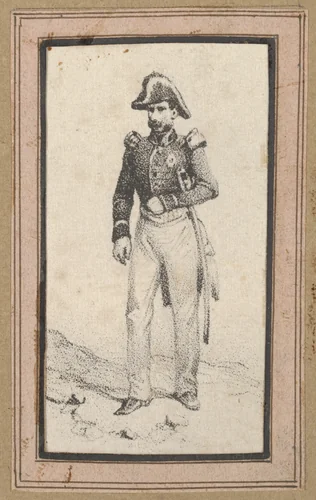 A soldier by Victor Adam, print, 1820-1866