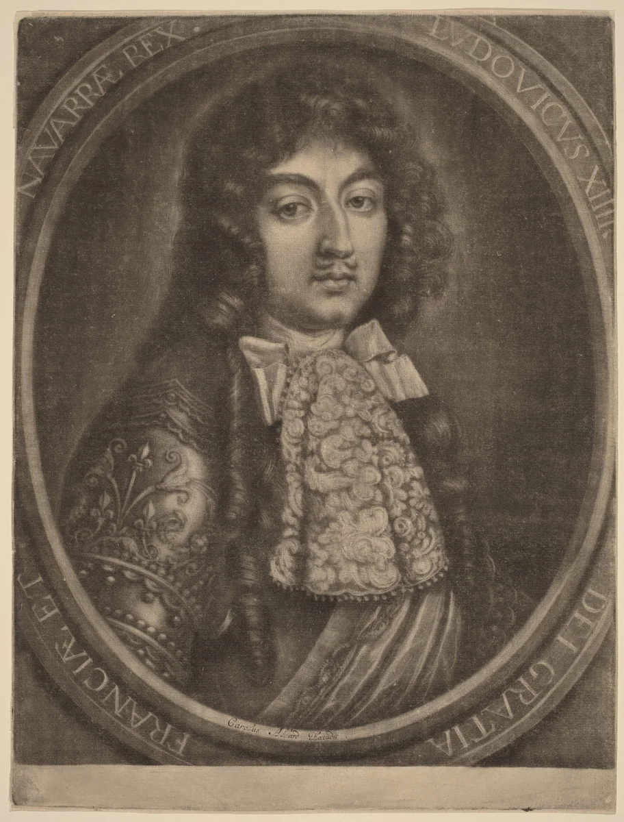 Louis XIV by Carel Allard, print, 1648-1709