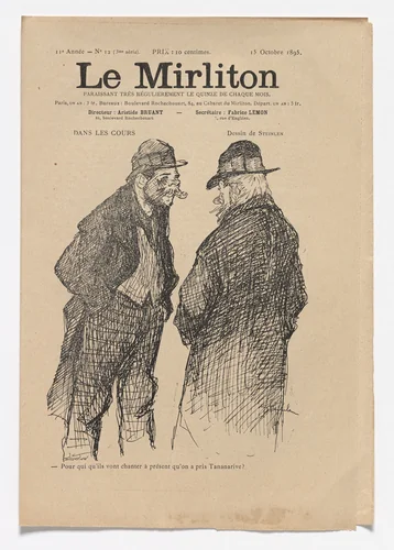 Le Mirliton, no. 12 by Théophile-Alexandre Steinlen, periodical, 1895