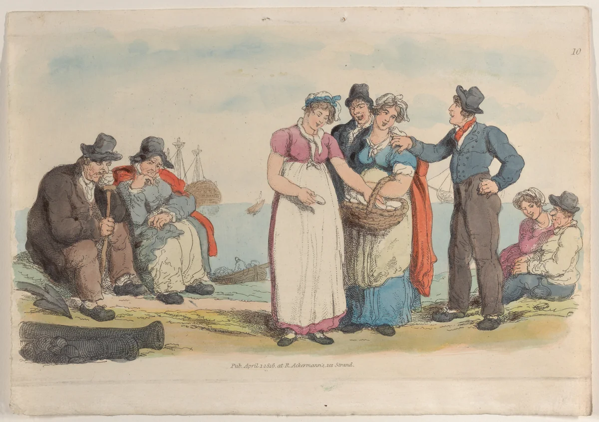 Plate 10, from "World in Miniature" by Thomas Rowlandson, print, 1816