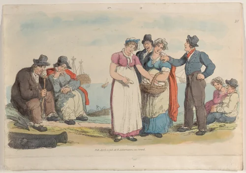 Plate 10, from "World in Miniature" by Thomas Rowlandson, print, 1816