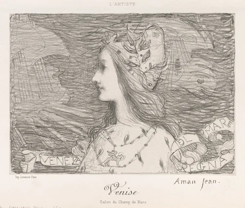 Venice by Edmond François Aman-Jean, print, 1892