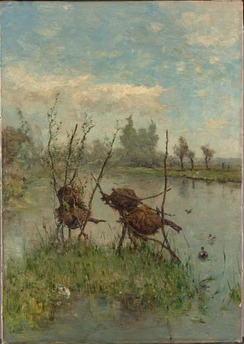 Ducks’ Nests by Paul Joseph Constantin Gabriël, painting, 1890-1900
