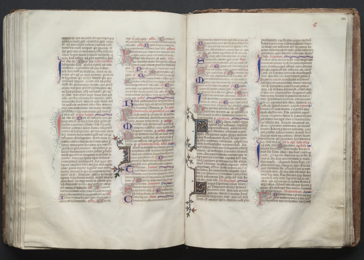 The Gotha Missal: Fol. 132r, Text by Master of the Boqueteaux, book, 1370-1380