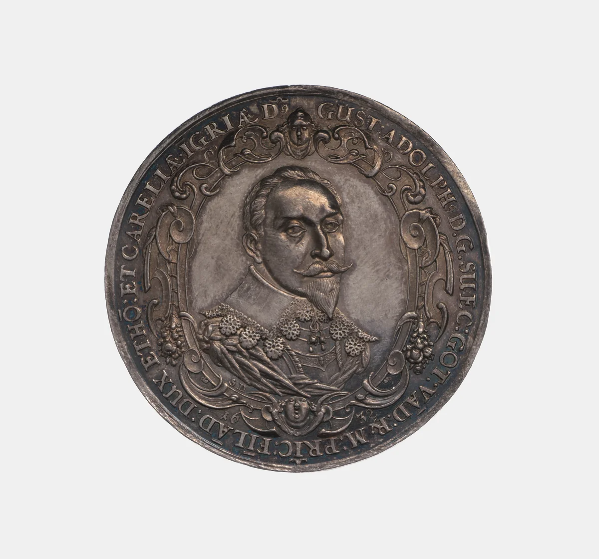 Gustav Adolf by Sebastian Dadler, metalwork, 1632