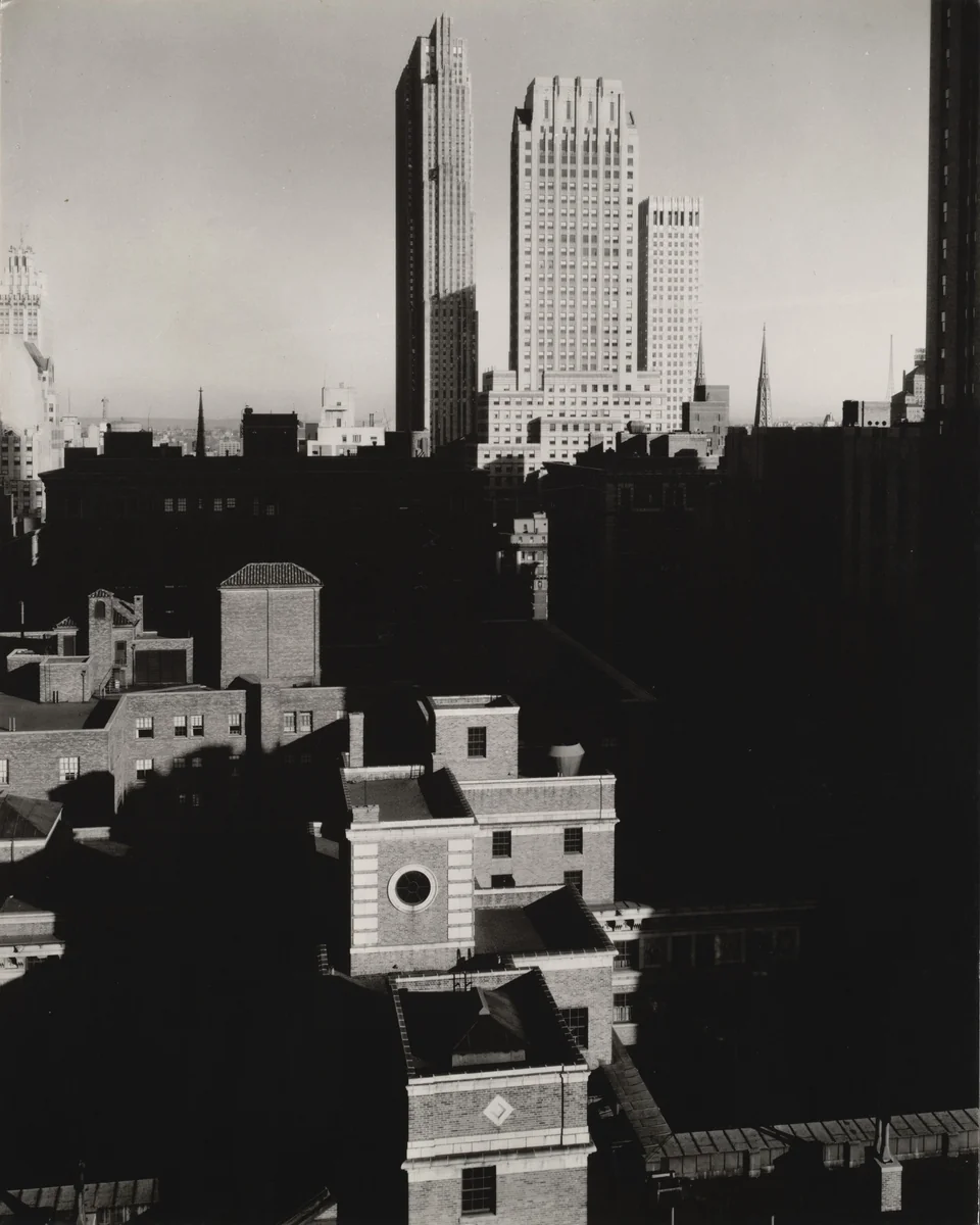 From the Shelton, West by Alfred Stieglitz, photograph, 1935