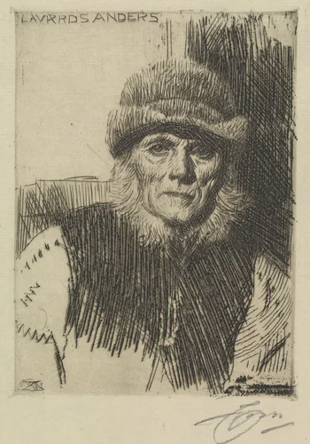 Dalecarlian Peasant by Anders Zorn, print, 1919