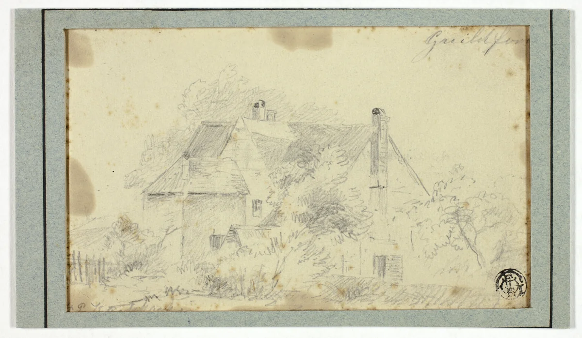 Guildford by Hendrik Pieter Koekkoek, drawing, 1872-1883