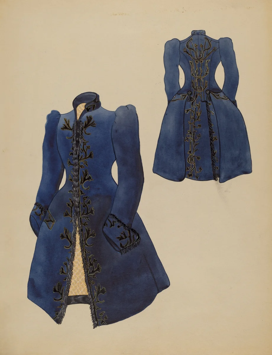 Woman's Coat by Charles Criswell, index of american design, 1935-1942