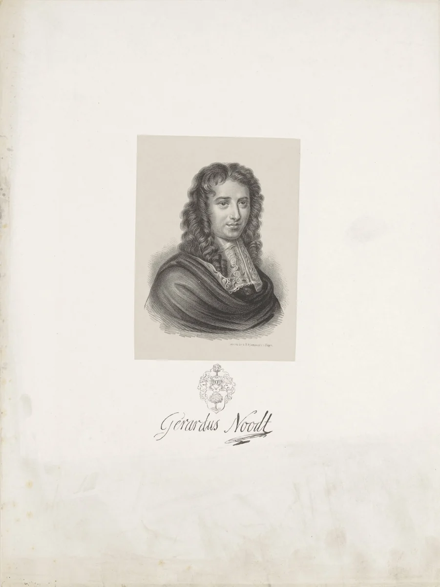 Portret van Gerardus Noodt by anonymous, print, 1842-1853