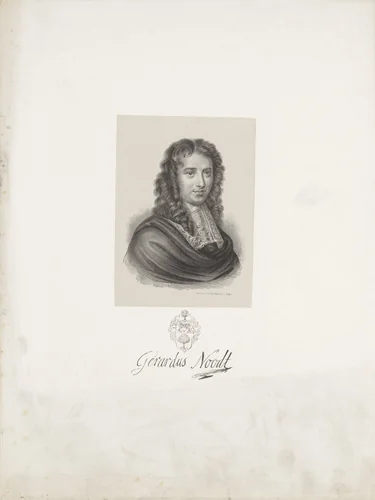 Portret van Gerardus Noodt by anonymous, print, 1842-1853