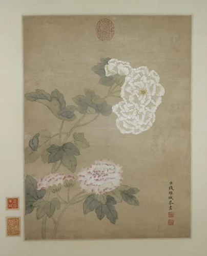 Flowers by Qian Weicheng, painting, 1720-1772