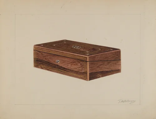 Folding Desk by Thomas Holloway, index of american design, 1937