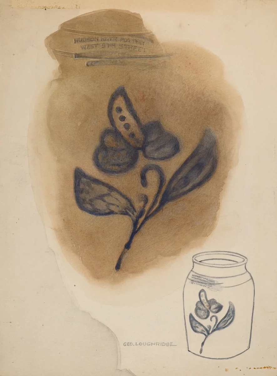 Jar by George Loughridge, index of american design, 1938