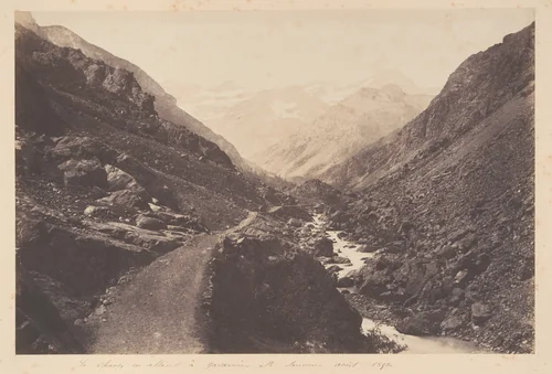 Le chaos en allant à Gavarnie, St-Sauveur by Joseph Vigier, photograph, 1853