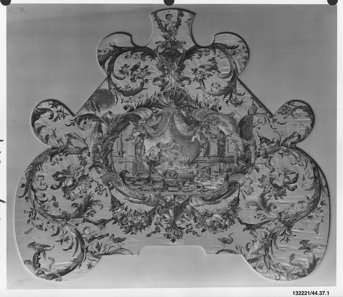 Upholstery panel by Daniel Marot, textile, 1700-1715