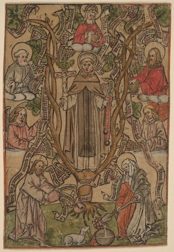 Saint Dominic by Master S, print, 1440-1565