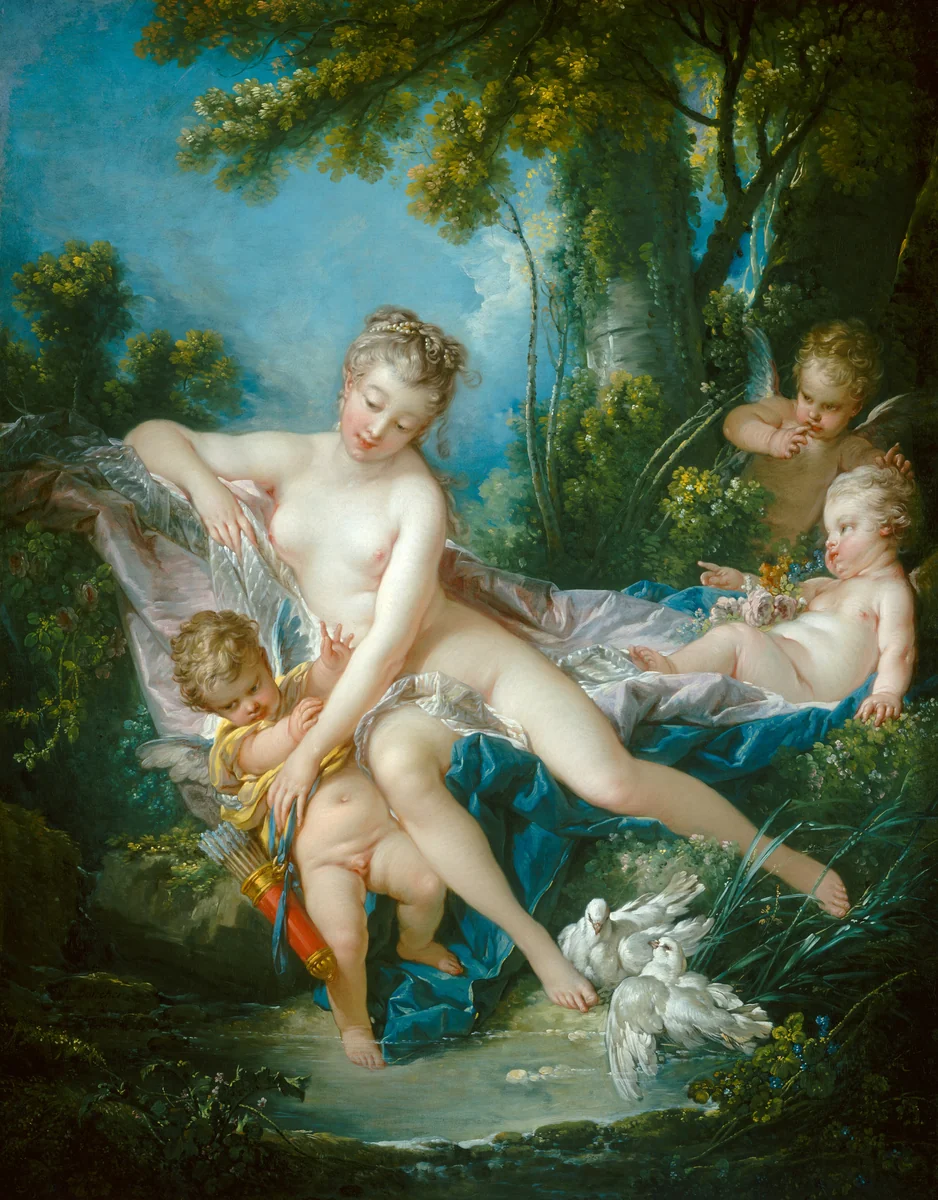 The Bath of Venus by François Boucher, painting, 1751