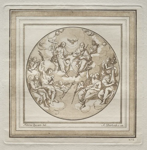 The Trinity by Adam von Bartsch, print, 1782