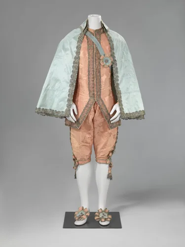 Rozetstrik in roze zijde by anonymous, other, 1740-1770