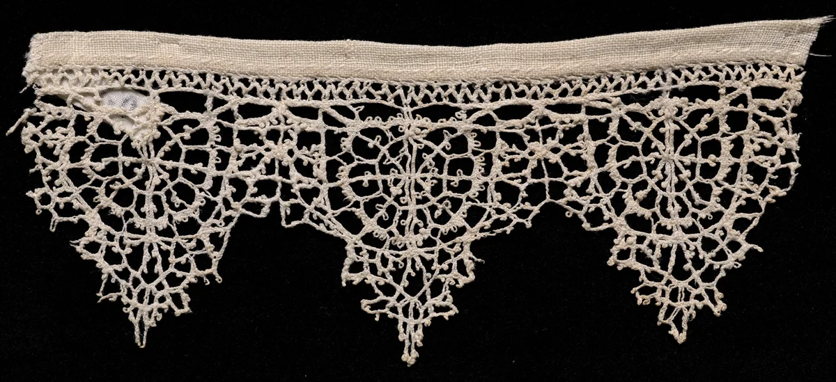 Bobbin Lace Edging of Points by Unknown, textile, 1580-1599