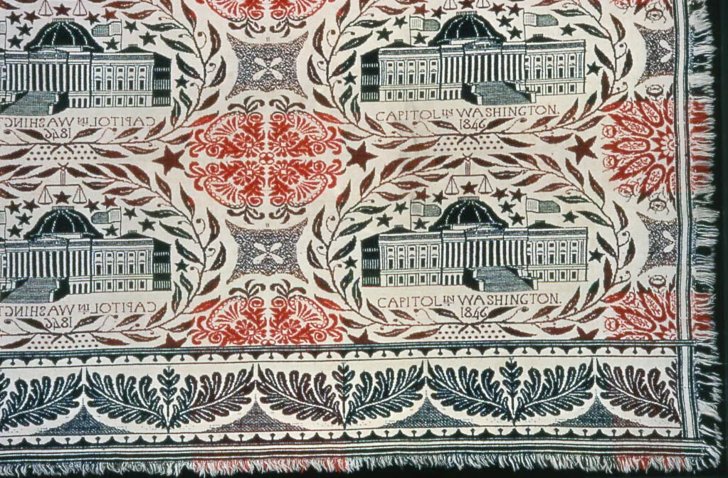 Coverlet by United States, textile, 1846