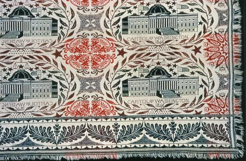 Coverlet by United States, textile, 1846