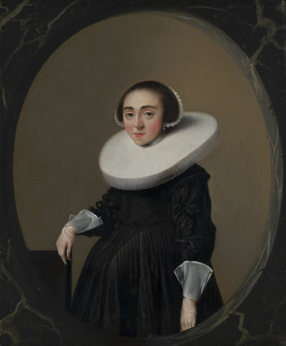 Portrait of Anna Hooftman (1613-after 1645) by Hendrick Pot, painting, 1633