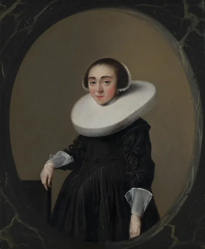 Portrait of Anna Hooftman (1613-after 1645) by Hendrick Pot, painting, 1633