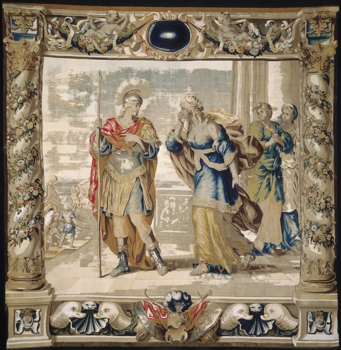 Aeneas says Farewell to Dido by Giovanni Francesco Romanelli, textile, 1679
