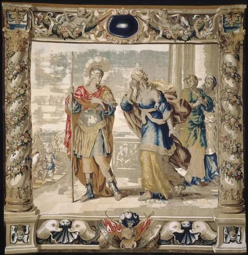 Aeneas says Farewell to Dido by Giovanni Francesco Romanelli, textile, 1679
