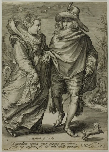 Winter, from The Four Seasons by Jan Saenredam, print, 1601