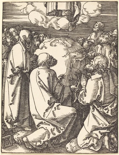The Ascension by Albrecht Dürer, print, 1509-1510