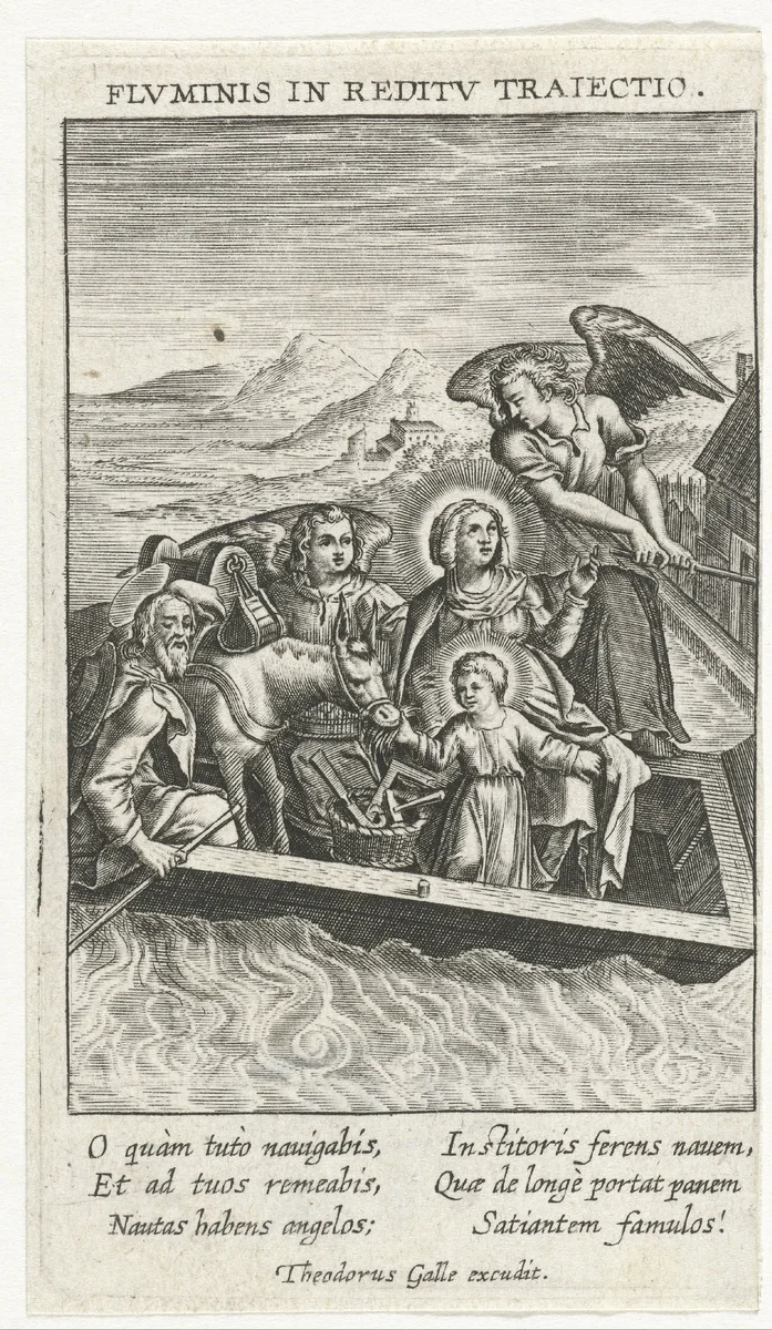 Terugkeer uit Egypte by Unknown, print, 1581-1633
