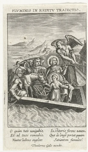 Terugkeer uit Egypte by Unknown, print, 1581-1633