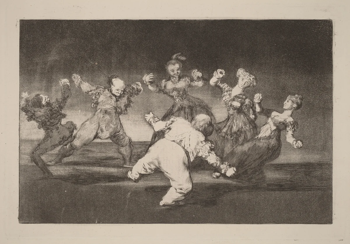 Disparate allegre (Merry Folly) by Francisco Goya, print, 1816