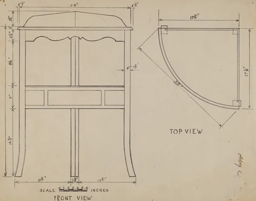 Wash Stand by American 20th Century, index of american design, 1935-1942