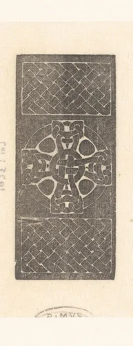 Bladversiering in vlechtbandmotief by Karel Petrus Cornelis de Bazel, print, 1895