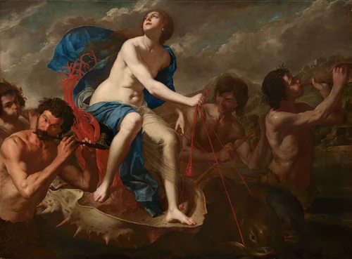 The Triumph of Galatea by Bernardo Cavallino, painting, 1650