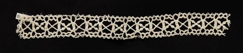 Bobbin Lace (Needlepoint Design) Insertion by Unknown, textile, 1550-1599
