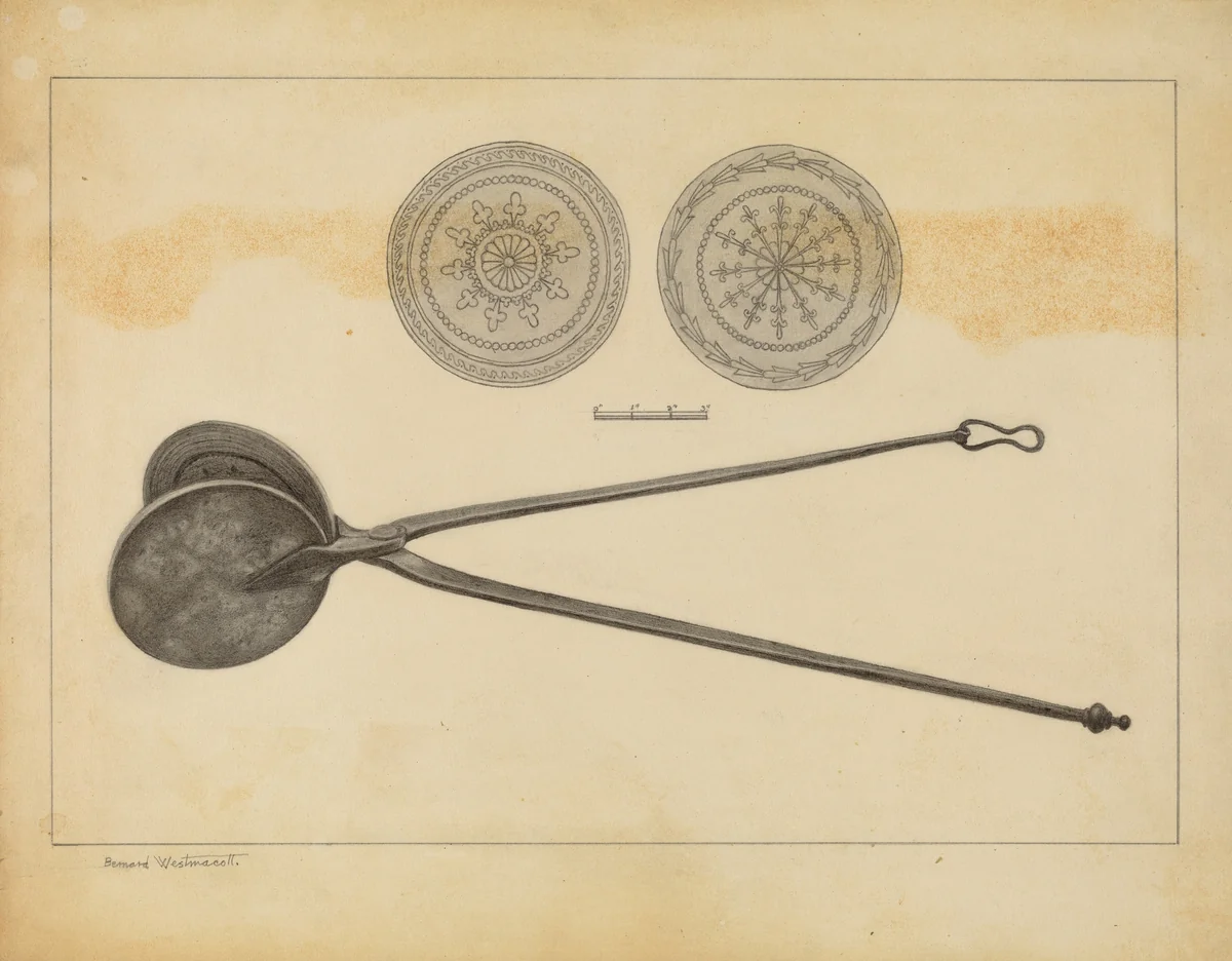 Wafer Iron by Bernard Westmacott, index of american design, 1937